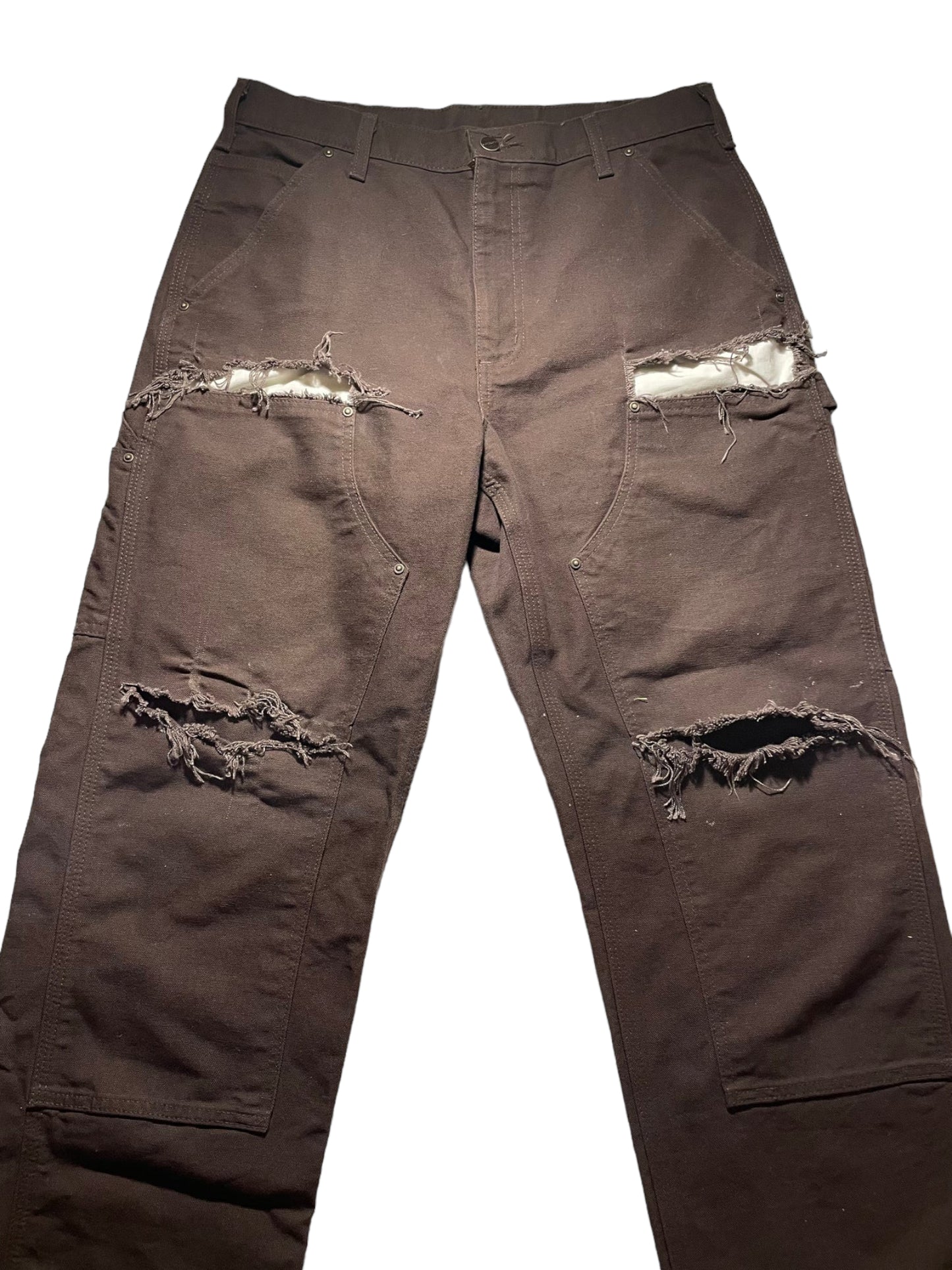 Frayed Carhartt Double Knees